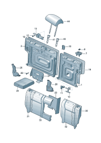 18D885081ABNH4-Armrest assy-ctr (ti black)