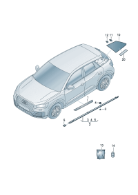 81D8538909B9-Garnish assy-sash black lwr