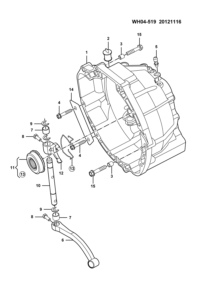 24544302-Partition, clutch housing