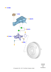 DG9Z2140A-Cylinder assy-total