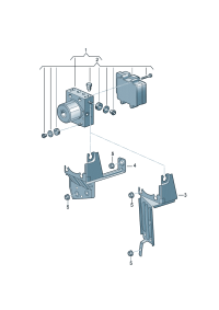 6R1614235C-Bracket, ABS unit