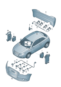 8X0919475M-Controlunit, parking D-27.06.2011 -28.05.2012