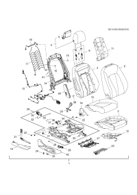 13404438-Cap, reclining front (ex) (black)