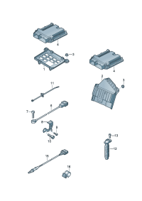 4H0907551J-Control unit-gasoline D-MJ 2013