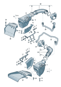 8T0133843A-PORSCHE CARRERA AIR FILTER