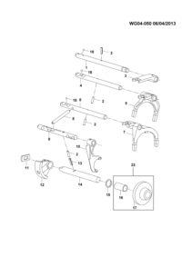 23881186-Fork assy-three/four (SH16M5A)