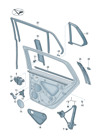 5G6839902A-Damper, dr sash