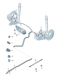3GD614741-Tube, from hydraulic To connector