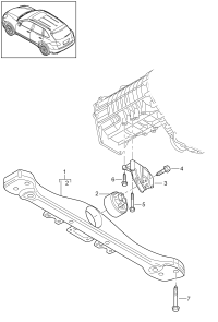 95837505710-PORSCHE CAYENE ENGINE MOUNTING