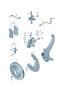 7L6698151G-BRAKE PAD FOR DISC BRAKES-VW