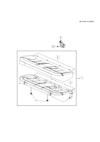 26379889-Cushion, rear seat (PVC rr cush-captain blue-C) (incl. 2-4)