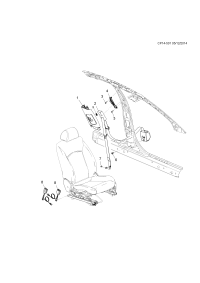 90803671-Retractor, front seat belt
