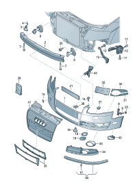8E0807105C-Plate, bumper Cleaner w/headlamp Device & parking assist The car model of the unit