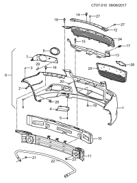 9021755-GARNISH FR BUMPER