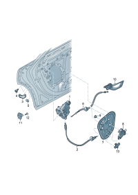 4K0839015R-AUDI TT MK2 WINDOW MECHANISM