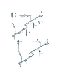8V0927902F-Sensor, speed Wiring harness
