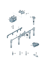 04C905110J-Ignition coil Plug sub-assy  Porsche panamera:   D-23.02.2015