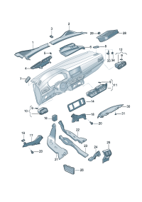 19D863250-Channel, air guide Engine mounting