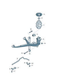7M0511413B-Mounting rubber For regulator: