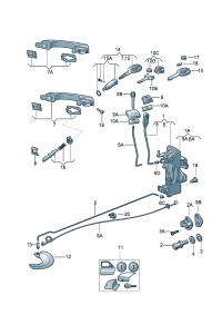 5X3837013J-AUDI TT MK2 WINDOW MECHANISM