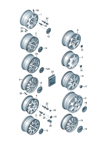 4B0601025A-Wheel rim-aluminium alloy