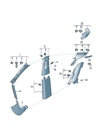 5G0867633C-CLIP,SIDE MOULDING