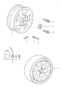 99736215600-Wheel-alloy    Deprecated parts -BBS- 8 J X 19 ET 57