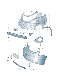 1C0807305M-HOOD STAY BUSH