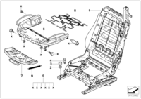 52109155730-Frame assy-seat back rh