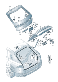 4M8827851E-Drive unit For back door lid  D-02.09.2019 -16.12.2019