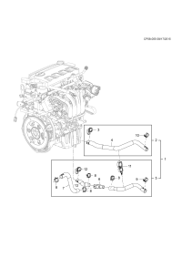 90767051-Hose, heater in.