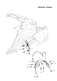 23868266-Pad, rr. wheelhouse