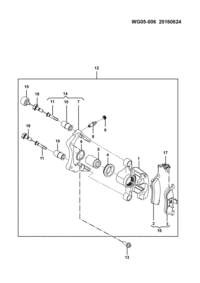 24567067-Caliper assy-rear