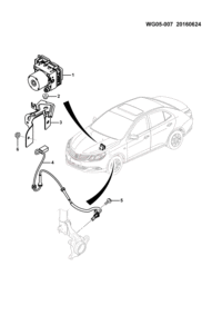 24569187-Brake pressure regulating valve (live control dynamic control and traction control module) assy (the
