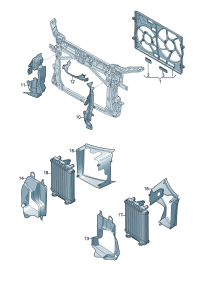 8V0121673-PORSCHE CAYENNEAIR DUCT CENTRE