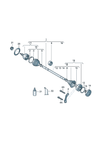 6RD498203B-Boot, band mounting Piece and grease  It consists of the following: