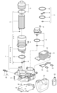 95510722200-OIL FILTER ELMT-TOUAREG