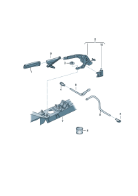 16D711951-Hand brake cable Duct assy