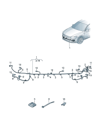 3GD971095G-Harness, bumper