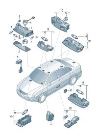 3B0947105C8YS-Lamp & map (light beige)
