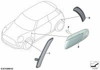63135A0F6D4-Additional turn signal lamp black rh