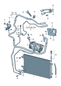 56D820721B-COOLENT HOSE-FRONT-AUDI-Q7/Q8