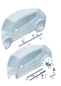 1K8854939C-Cover, door Cooperate as needed: