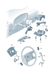 4B0953503G-Wiper, w/shld, Wiper assy Sw assy