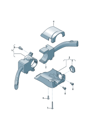 1J0953513-Turn signal, high beam lamp Switch & low beam lamp And stop lamp   For belt speed adj Th
