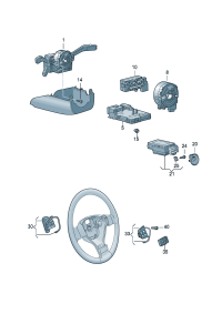 3C5953501BM-Switch, steering Contains:  D  -28.07.2014