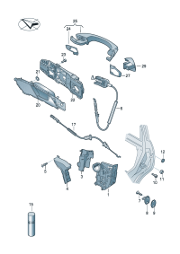 16D839015A-AUDI TT MK2 WINDOW MECHANISM
