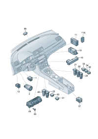 18G941333WHS-Illumination & meter Illumination of the distance adjusting device Adjuster