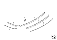 51127142229-Moulding primed rear lh