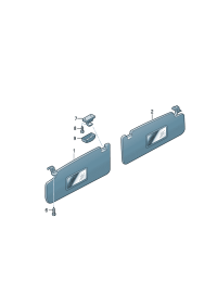 3B0857561B82V-Bracket, sunvisor (ti black)